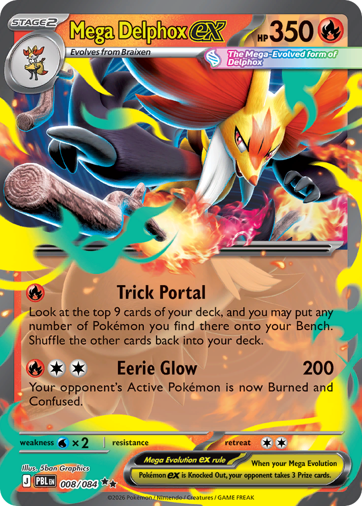 Mega Delphox ex - 08/84 - Pitch Black