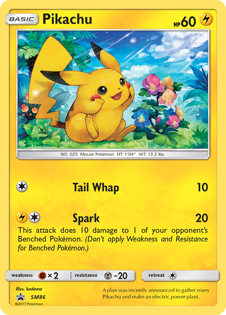 Pikachu - SM86 - SM Black Star Promos