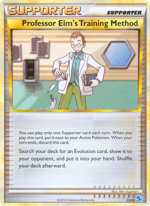 Professor Elm's Training Method - 25/30 - HGSS Trainer Kit Gyarados