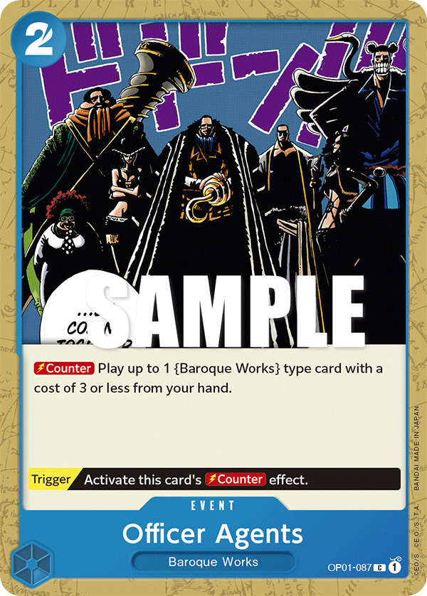 Officer Agents - OP01-087 - Common - Romance Dawn