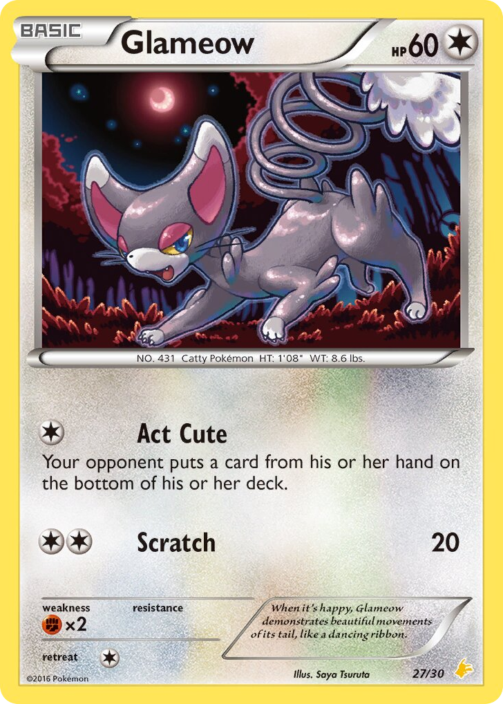 Glameow - 27/30 - XY Trainer Kit Pikachu Libre
