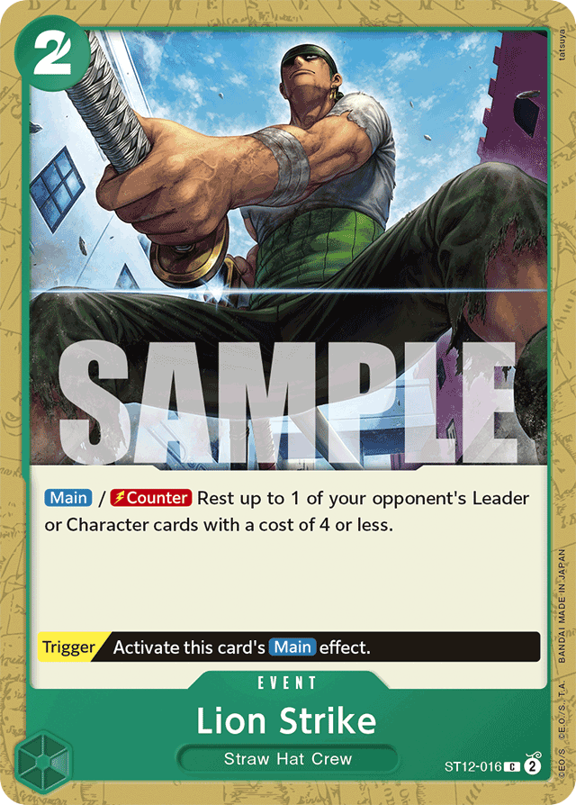 Lion Strike - ST12-016 - Common - Zoro and Sanji