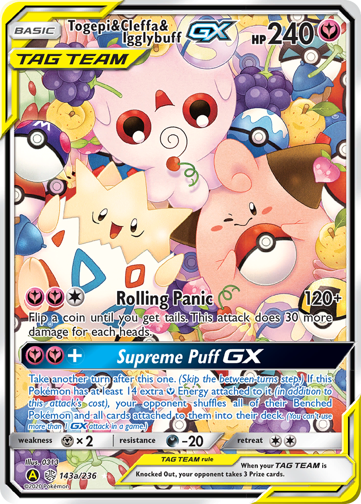 Togepi & Cleffa & Igglybuff-GX - 143a/236 - Cosmic Eclipse