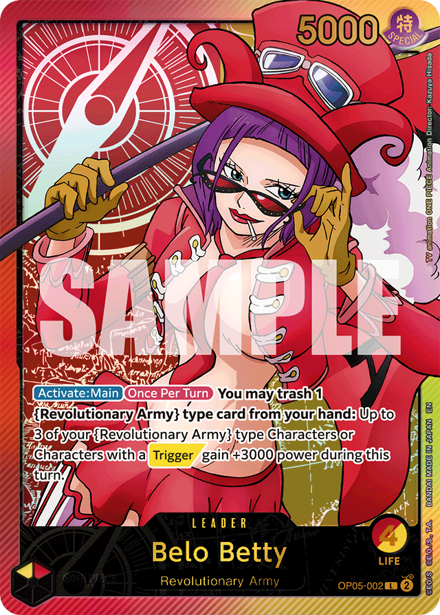 Belo Betty - OP05-002 - Leader (Special Alternate Art) - Awakening of the New Era
