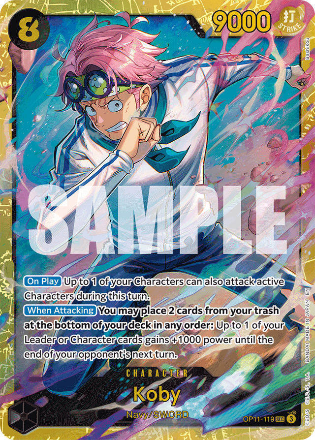 Koby - OP11-119 - Secret Rare - A Fist Of Divine Speed