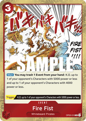 Fire Fist - OP03-018 - Rare - Pillars of Strength