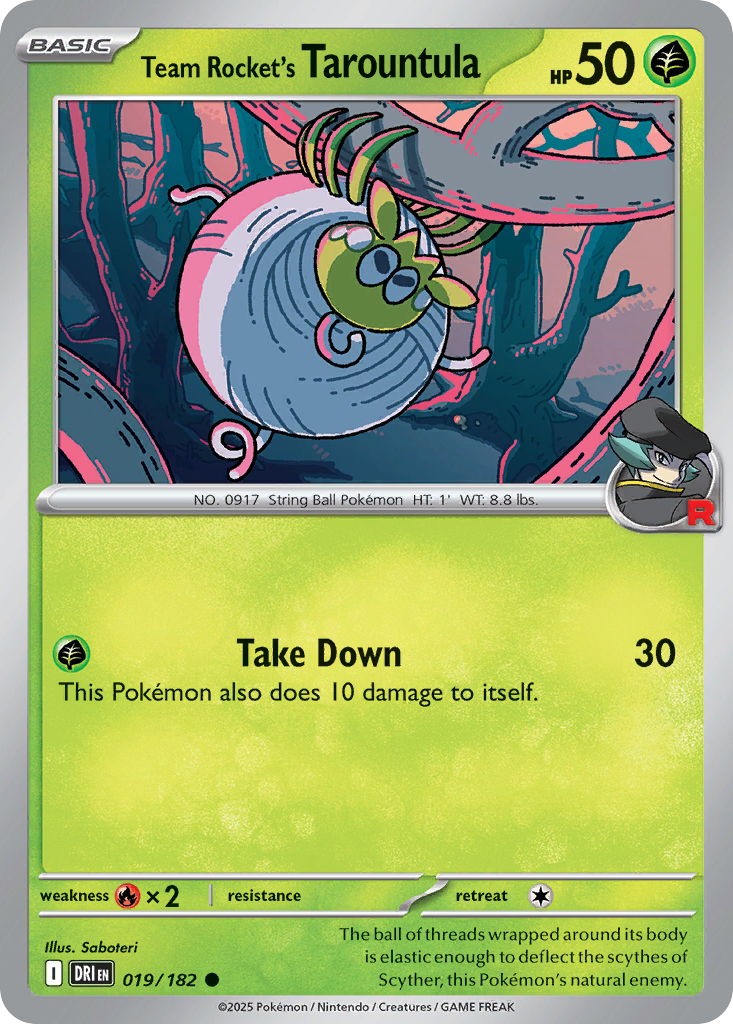 Team Rocket's Tarountula - 019/182 - Destined Rivals