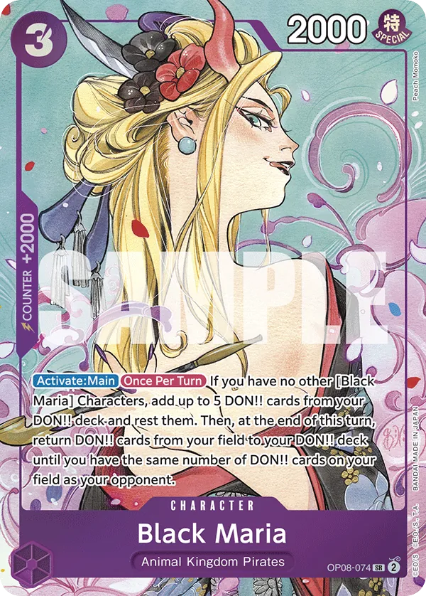 Black Maria - OP08-074 - Super Rare (Illustration Box Vol2Alt Art) - Two Legends