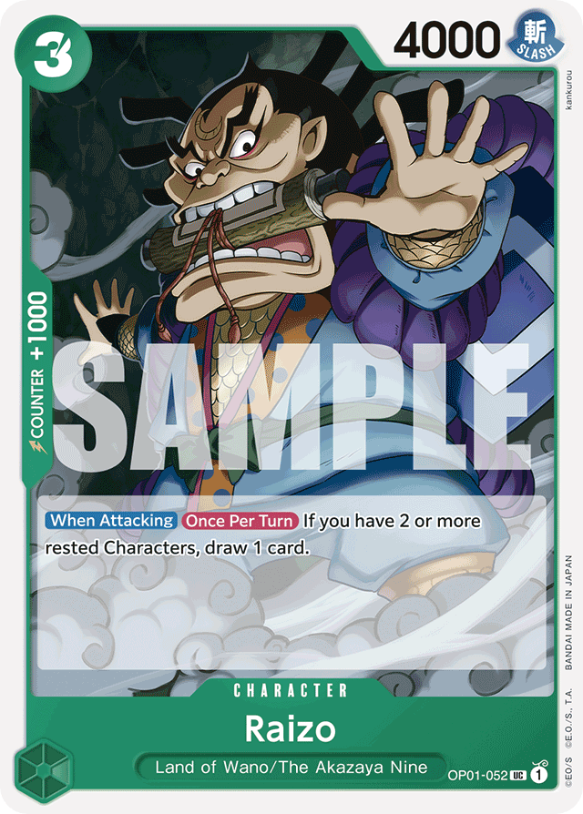 Raizo - OP01-052 - Uncommon (Reprint) - Romance Dawn