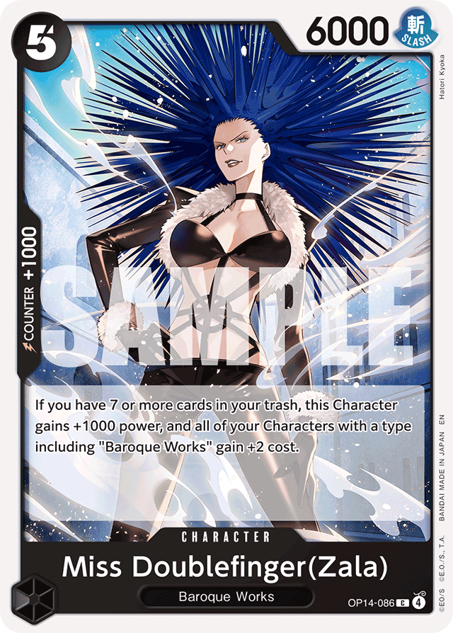 Miss Doublefinger(Zala) - OP14-086 - Common - The Azure Sea's Seven