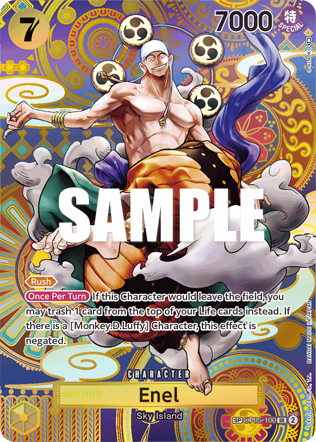 Enel - OP05-100 - Super Rare (Special Alternate Art) - Awakening of the New Era