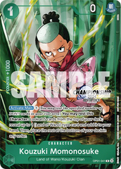 Kouzuki Momonosuke - OP01-041 - Rare (Championship Stamp) - Romance Dawn
