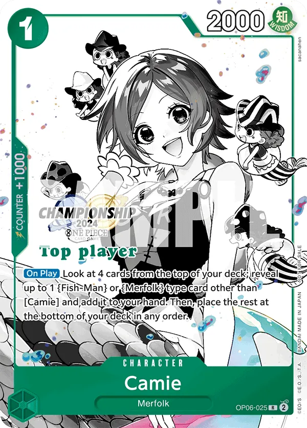 Camie - OP06-025 - Rare (Top Player Stamp Vol2) - Wings of the Captain