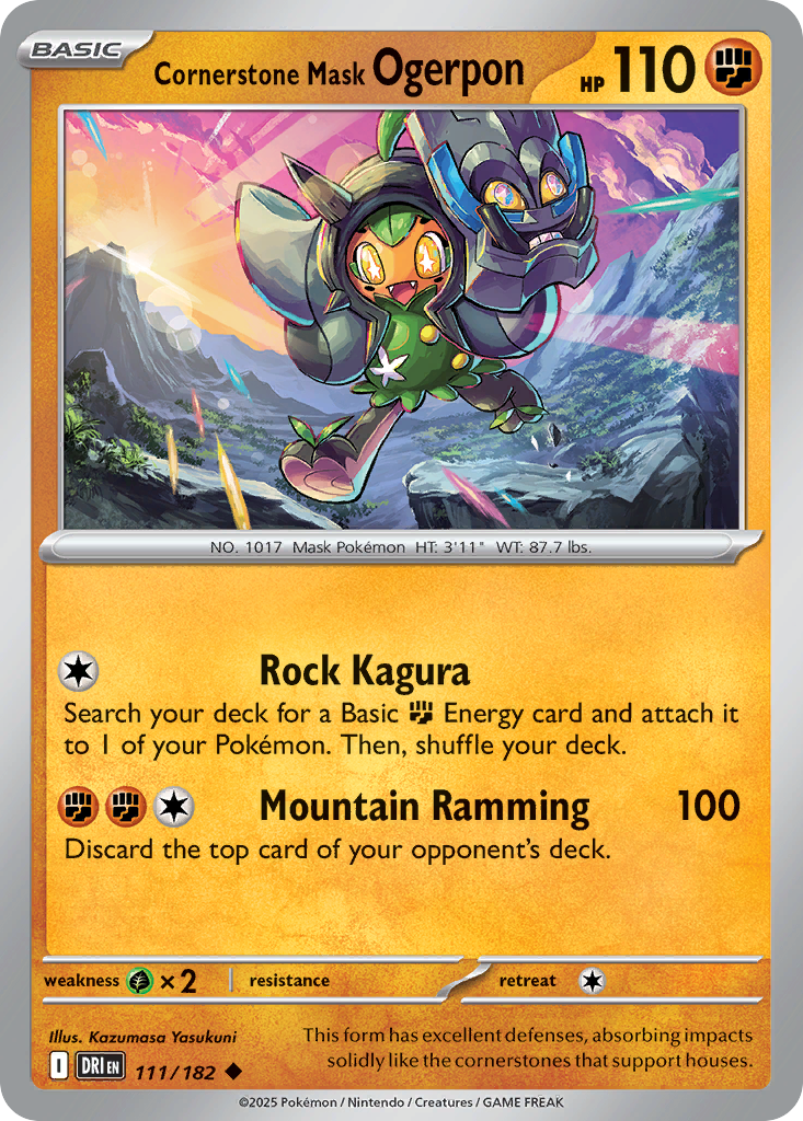 Cornerstone Mask Ogerpon - 111/182 - Destined Rivals