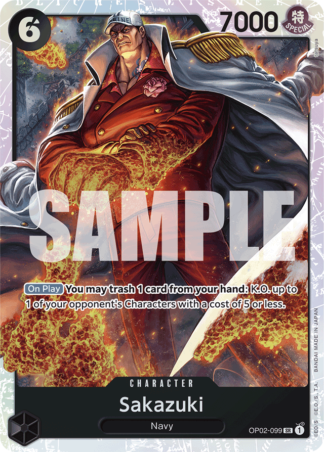 Sakazuki - OP02-099 - Super Rare (Reprint) - Paramount War