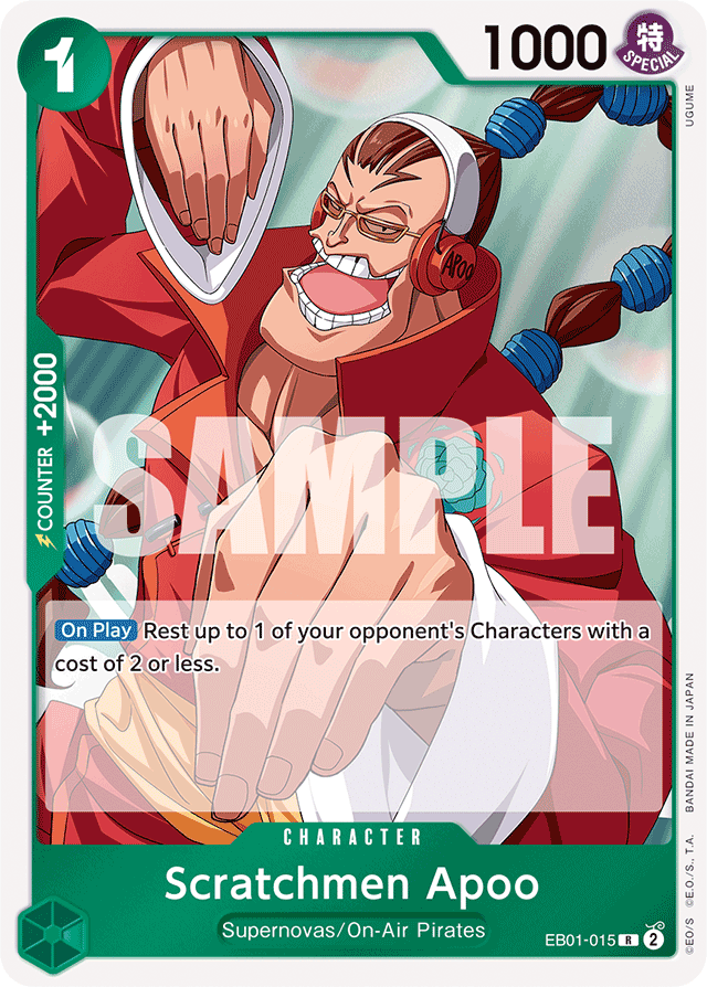 Scratchmen Apoo - EB01-015 - Rare - Memorial Collection