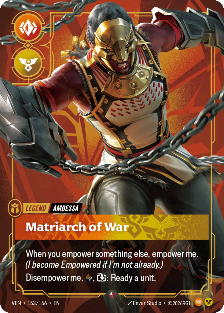 Matriarch Of War - 153/166 - Rare - Vendetta