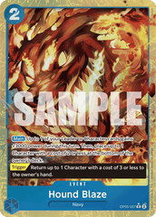 Hound Blaze - OP05-057 - Rare (Premium Alt Art) - Awakening of the New Era