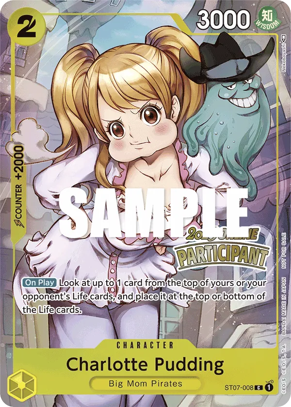 Charlotte Pudding - ST07-008 - Common (Regional Participant Stamp) - Big Mom Pirates