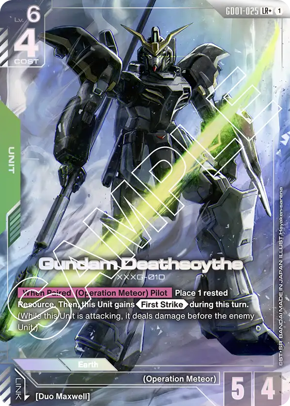 Gundam Deathscythe - GD01-025 - Legend Rare (Alternate Art) - Newtype Rising