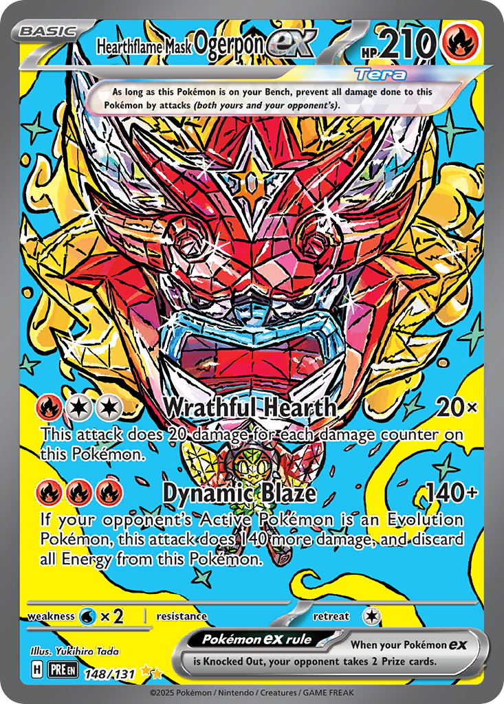 Hearthflame Mask Ogerpon ex - 148/131 - Prismatic Evolutions