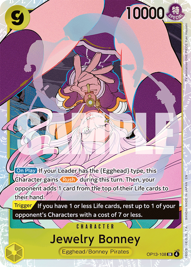 Jewelry Bonney - OP13-108 - Super Rare - Carrying On His Will