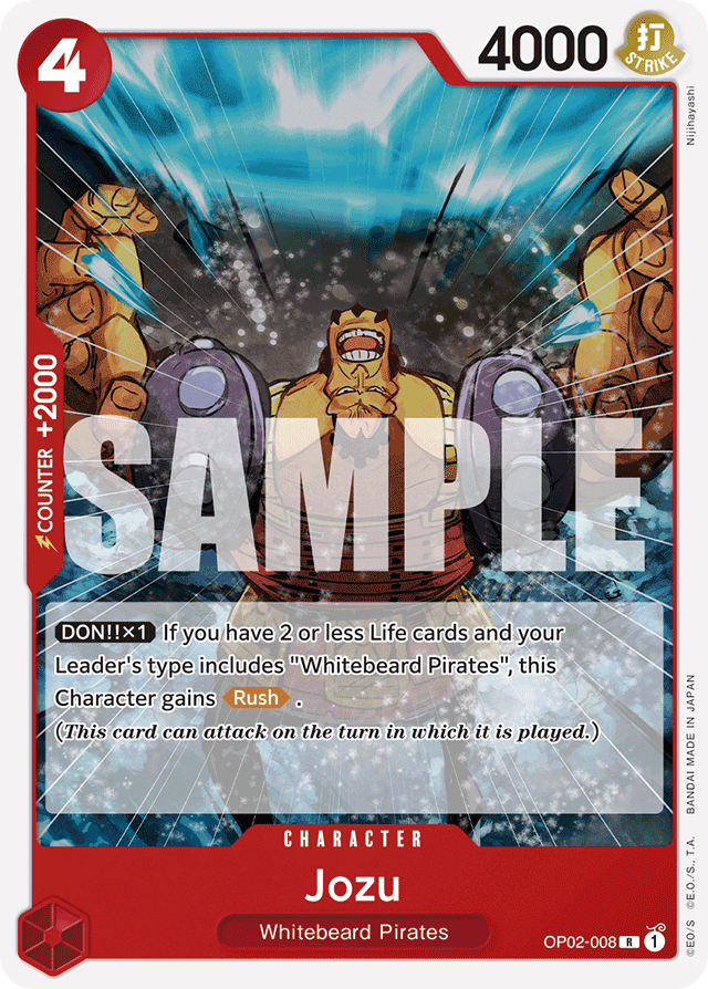 Jozu - OP02-008 - Rare - Paramount War