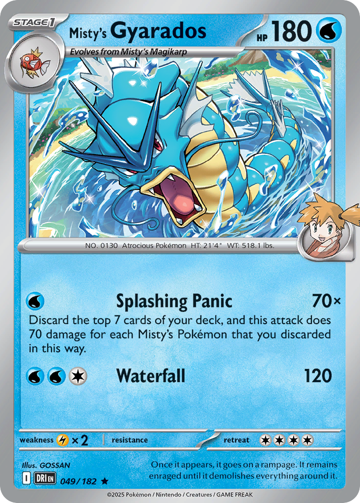 Misty's Gyarados - 049/182 - Destined Rivals