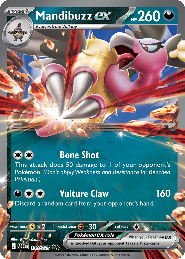 Mandibuzz ex - 139/217 - Ascended Heroes