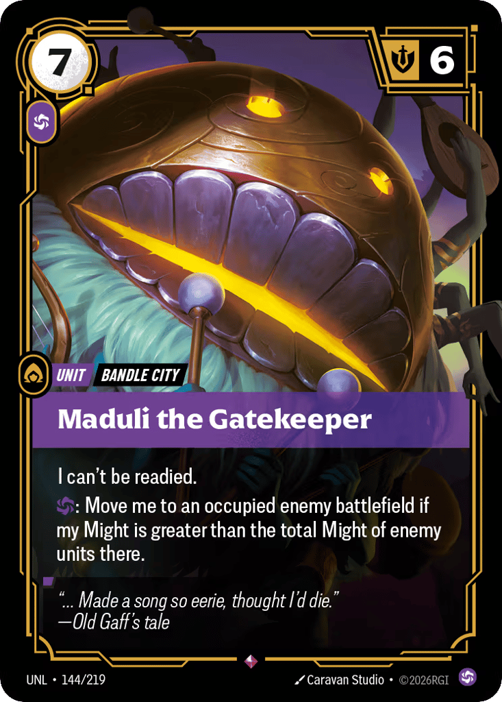 Maduli The Gatekeeper - 144/219 - Rare - Unleashed