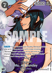 Ms. All Sunday - OP14-084 - Super Rare (Special Alternate Art) - The Azure Sea's Seven