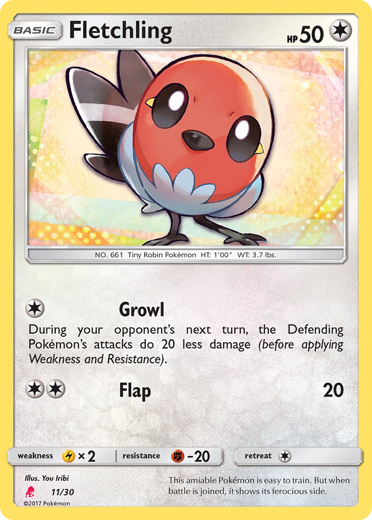 Fletchling - 11/30 - SM Trainer Kit Lycanroc