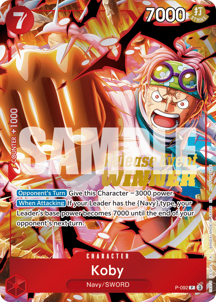 Koby - P-092 - Promo (Release Event Winner Stamp) - Promos