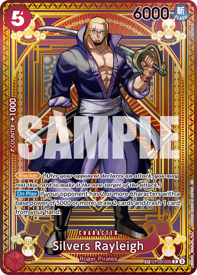 Silvers Rayleigh - OP09-005 - Rare (Special Alternate Art) - Emperors In The New World