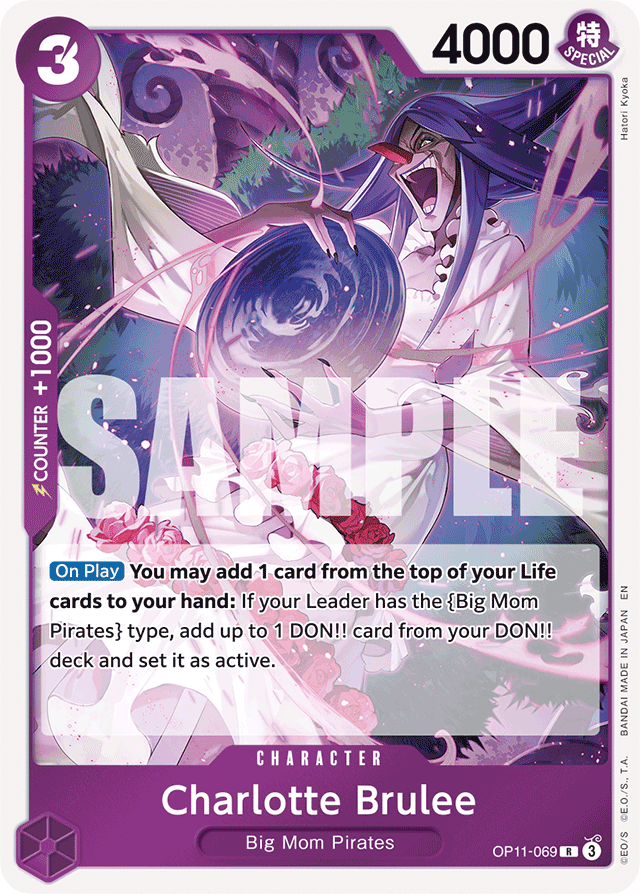 Charlotte Brulee - OP11-069 - Rare - A Fist Of Divine Speed