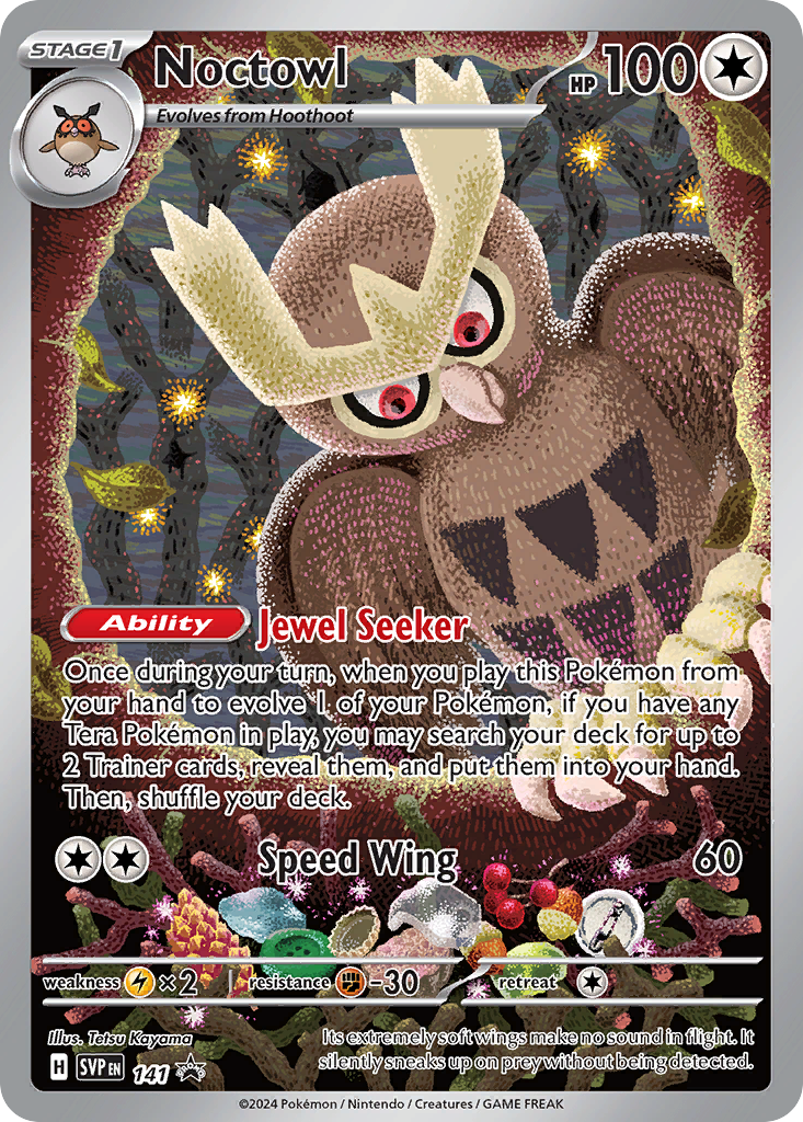 Noctowl - 141 - Scarlet & Violet Black Star Promos