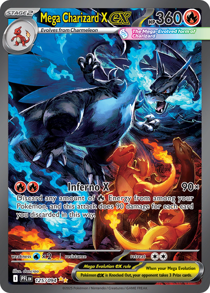 Mega Charizard X ex - 125/94 - Phantasmal Flames