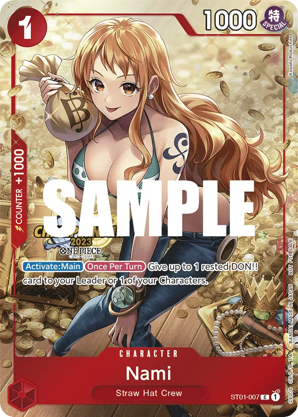 Nami - ST01-007 - Unknown (Championship Stamp) - Straw Hat Crew