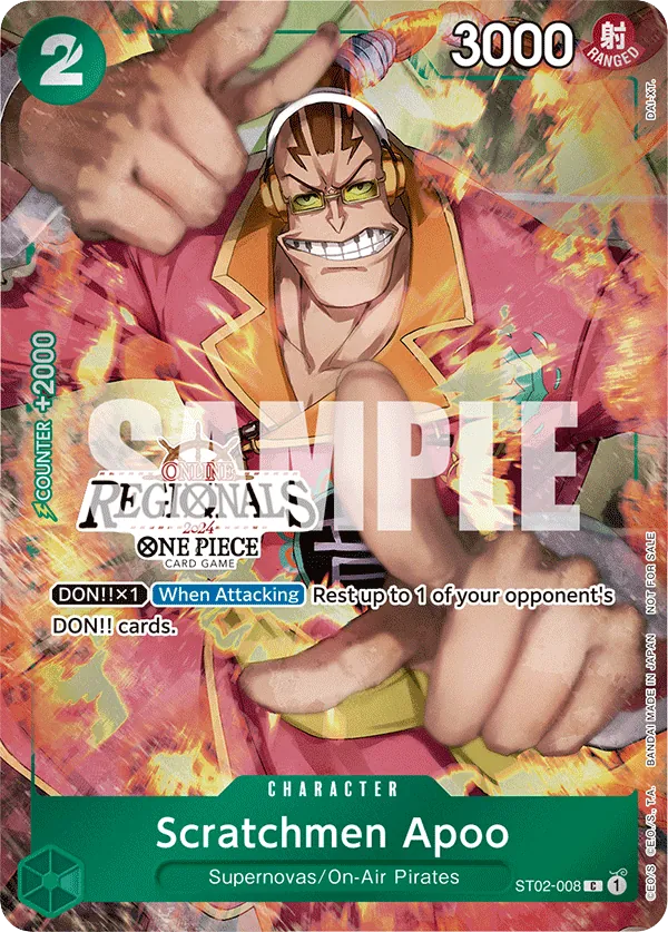 Scratchmen Apoo - ST02-008 - Common (Regional Participant Stamp) - Worst Generation