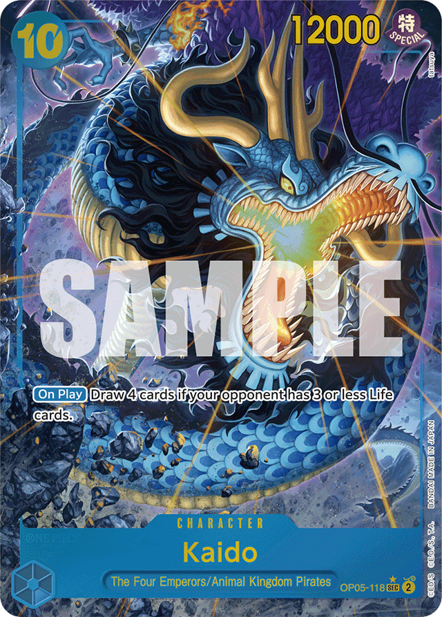 Kaido - OP05-118 - Secret Rare (Premium Alt Art) - Awakening of the New Era