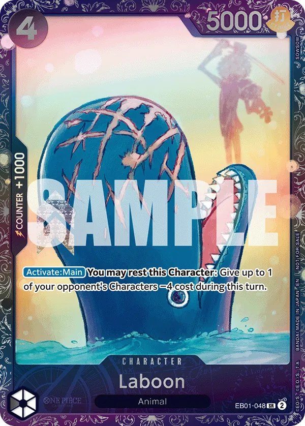 Laboon - EB01-048 - Super Rare (Treasure Cup Alt Art) - Memorial Collection