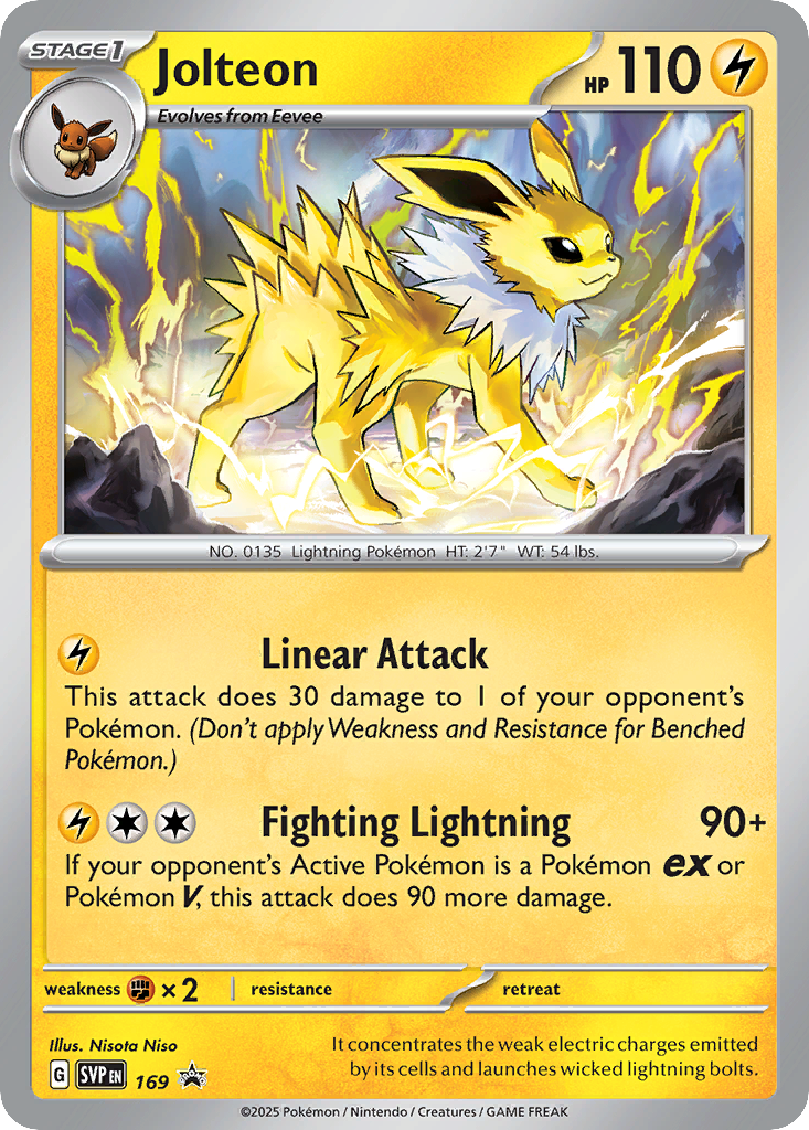 Jolteon - 169 - Scarlet & Violet Black Star Promos