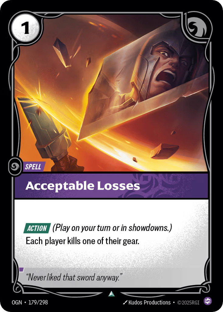 Acceptable Losses - 179/298 - Uncommon - Origins