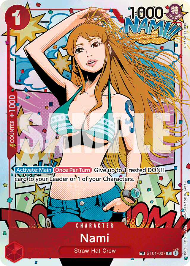 Nami - ST01-007 - Unknown (Treasure Rare) - Straw Hat Crew