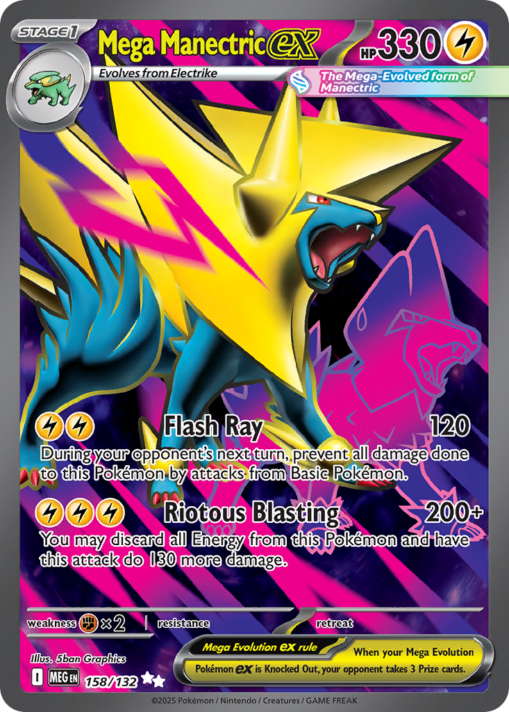 Mega Manectric ex - 158/132 - Mega Evolution
