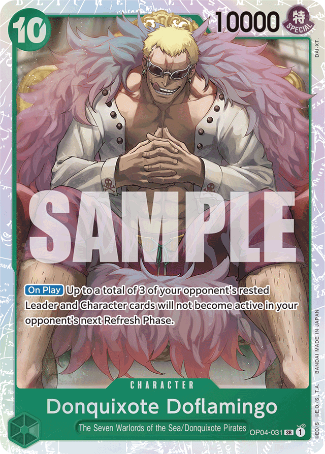 Donquixote Doflamingo - OP04-031 - Super Rare (Reprint) - Kingdoms of Intrigue