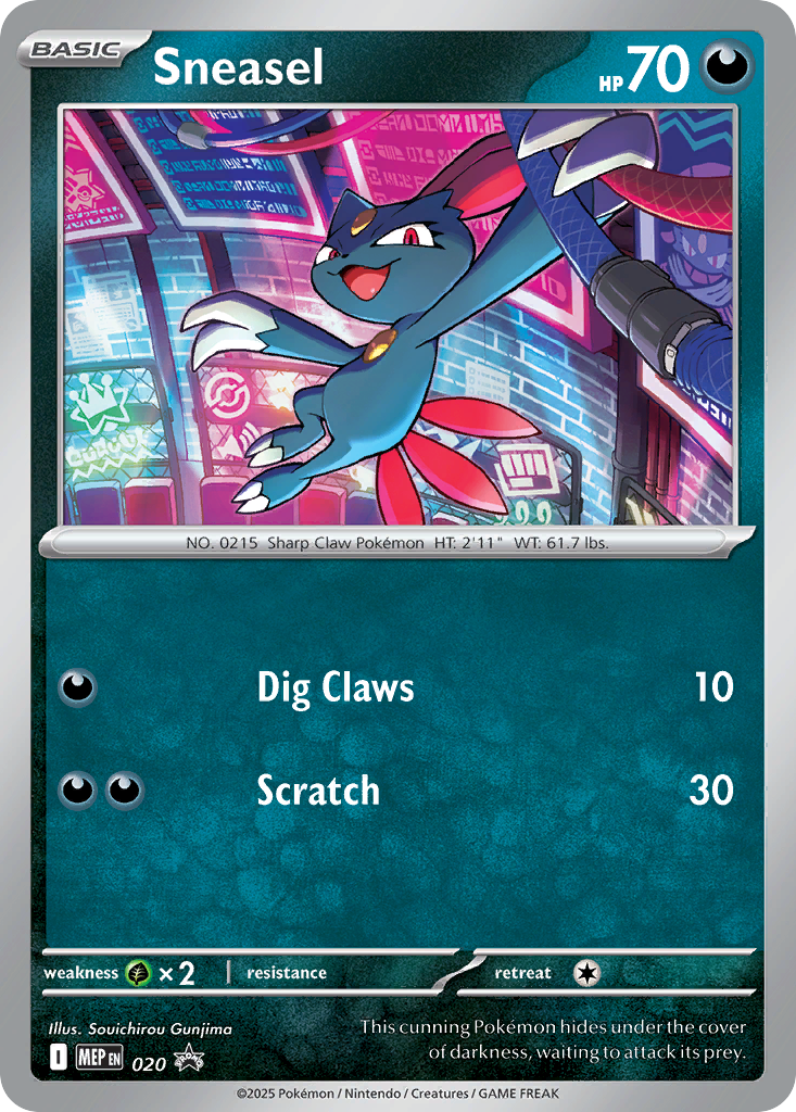 Sneasel - 020 - Mega Evolution Black Star Promos