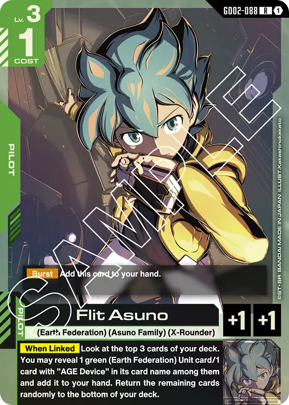 Flit Asuno - GD02-088 - Rare - Dual Impact