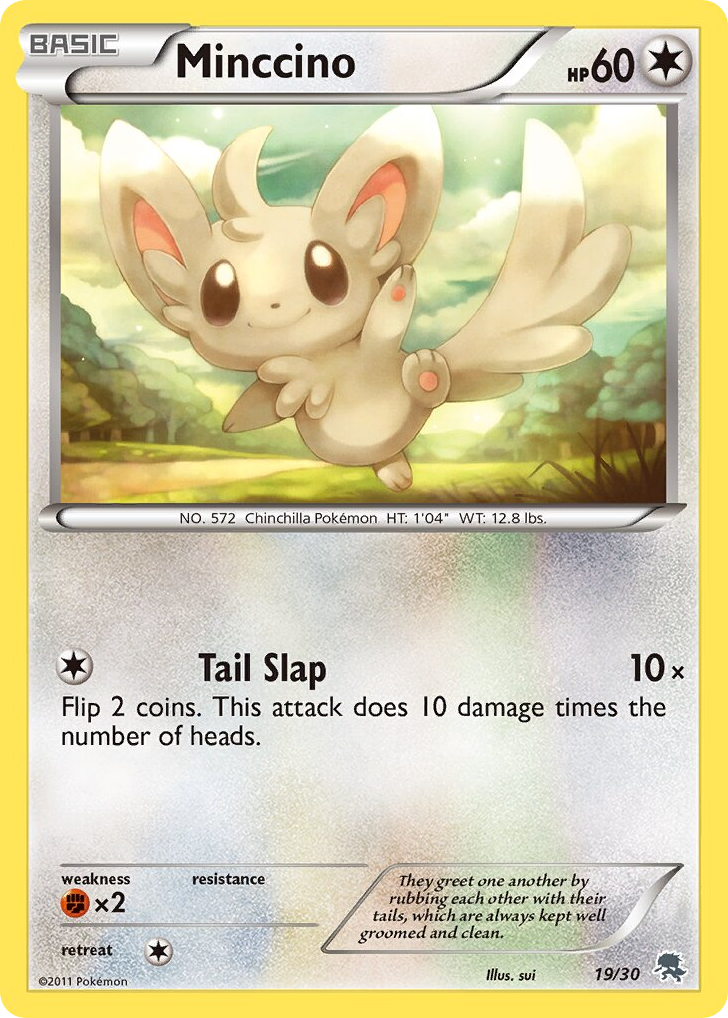 Minccino - 19/30 - BW Trainer Kit Zoroark