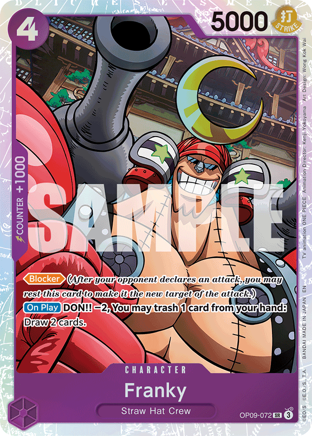 Franky - OP09-072 - Super Rare (Reprint) - Emperors In The New World